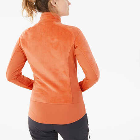 Moteriškas šiltas kombinuotas fliso žygių džemperis „SH900 Mountain“