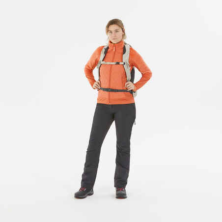Women's Warm Hybrid Fleece Hiking Jacket  - SH900 MOUNTAIN