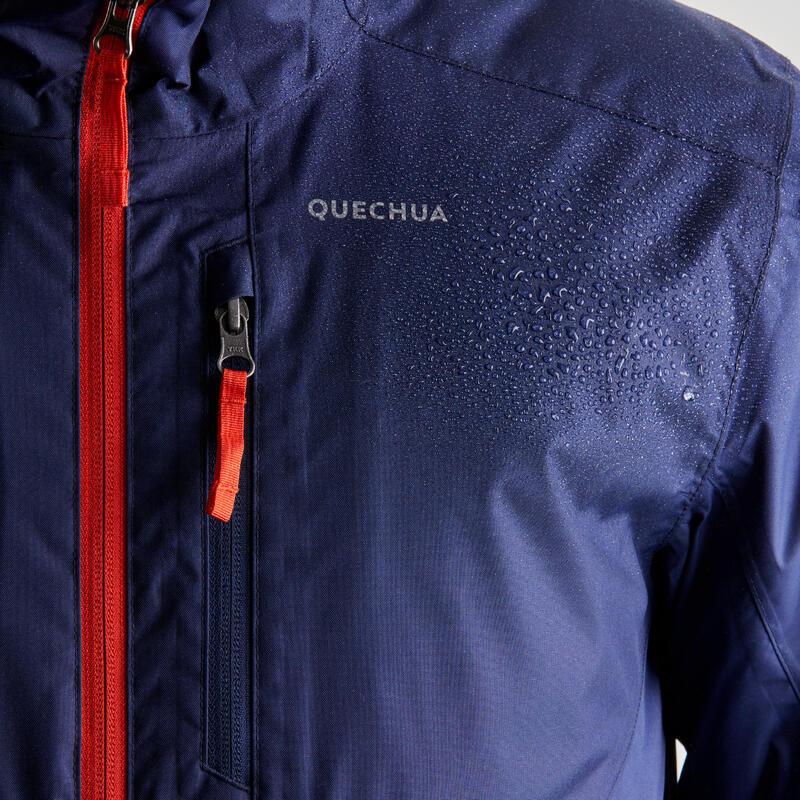 Giacca trekking uomo SH500 azzurra | -10°C