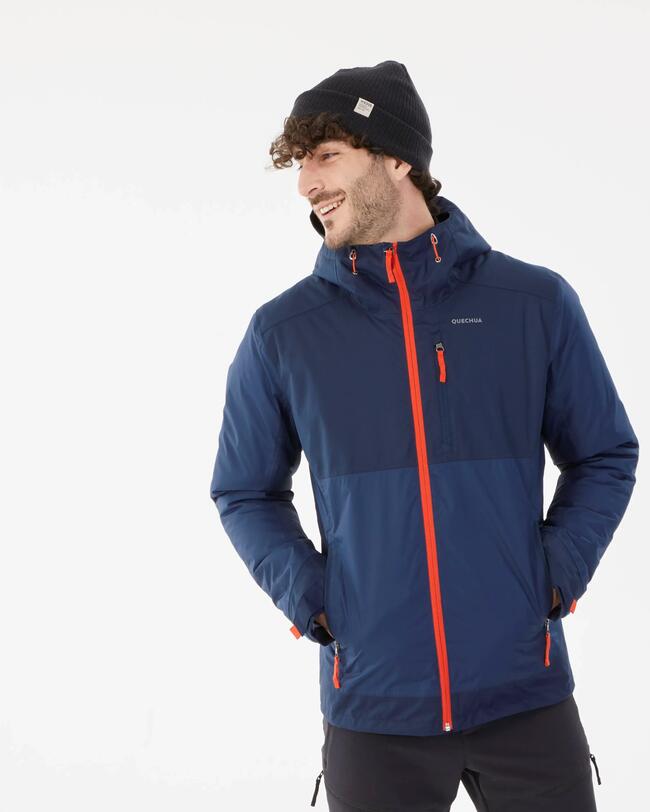 Giacca trekking uomo SH500 azzurra | -10°C