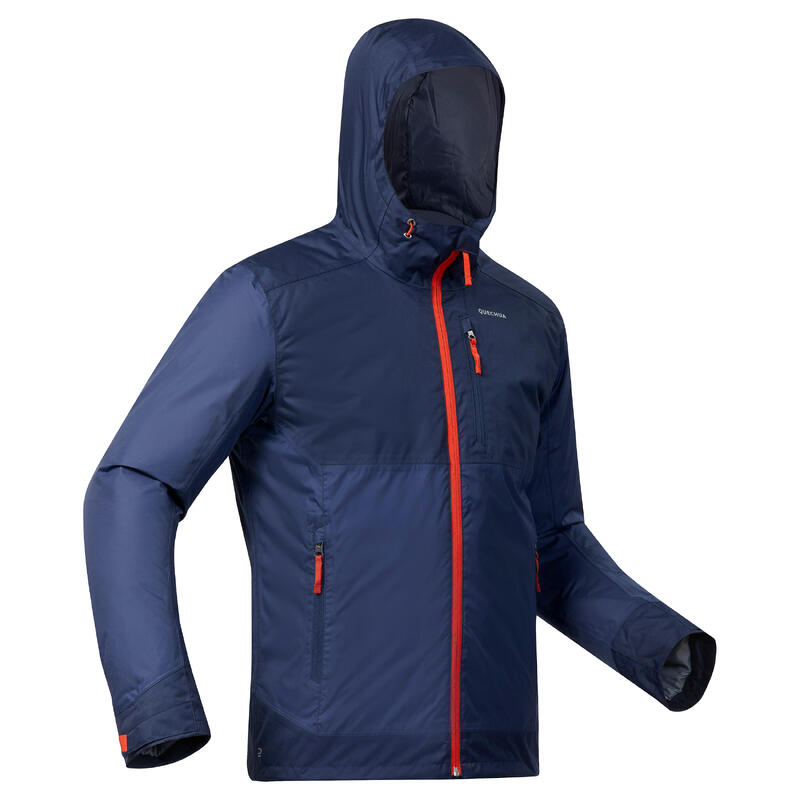 Giacca trekking uomo SH500 azzurra | -10°C