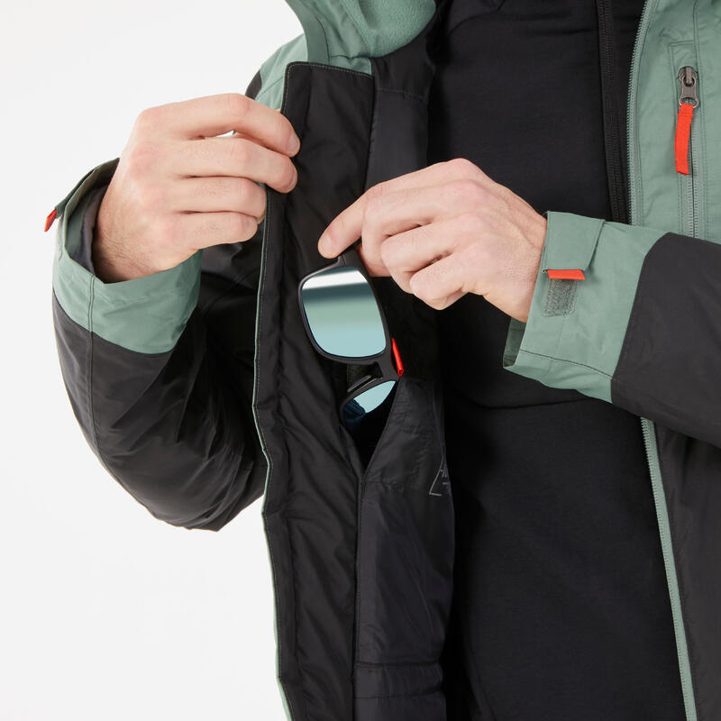 Abrigo de montaña y nieve impermeable con capucha Hombre Quechua SH500