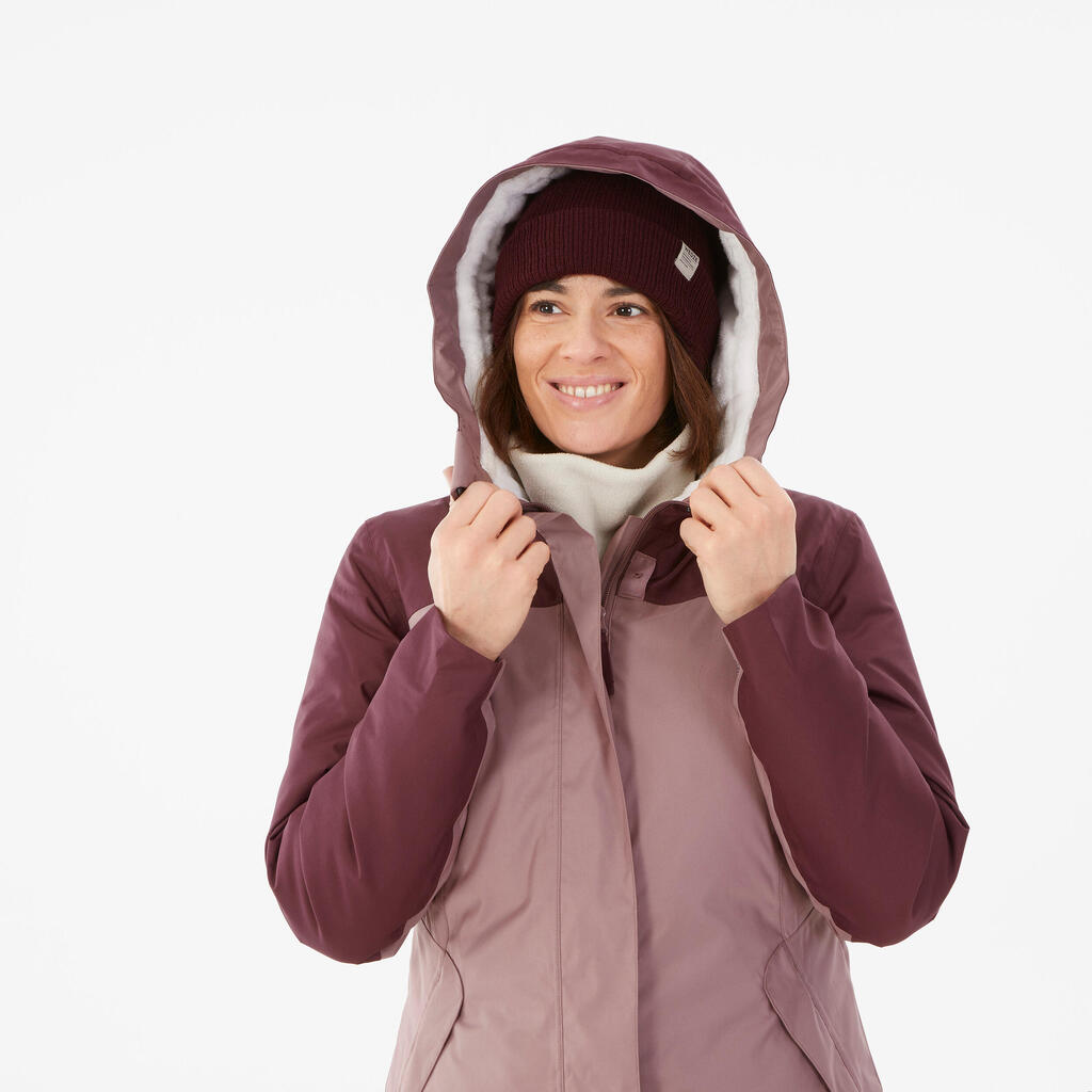 Women’s hiking waterproof winter jacket - SH500 -10°C