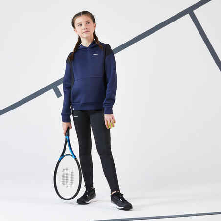 Vaikiškas teniso džemperis su gobtuvu, mėlynas