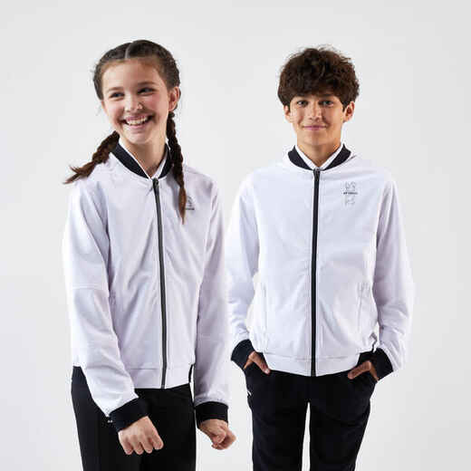 
      Boys' Stretchy Lightweight Tennis Jacket Ergols - White
  