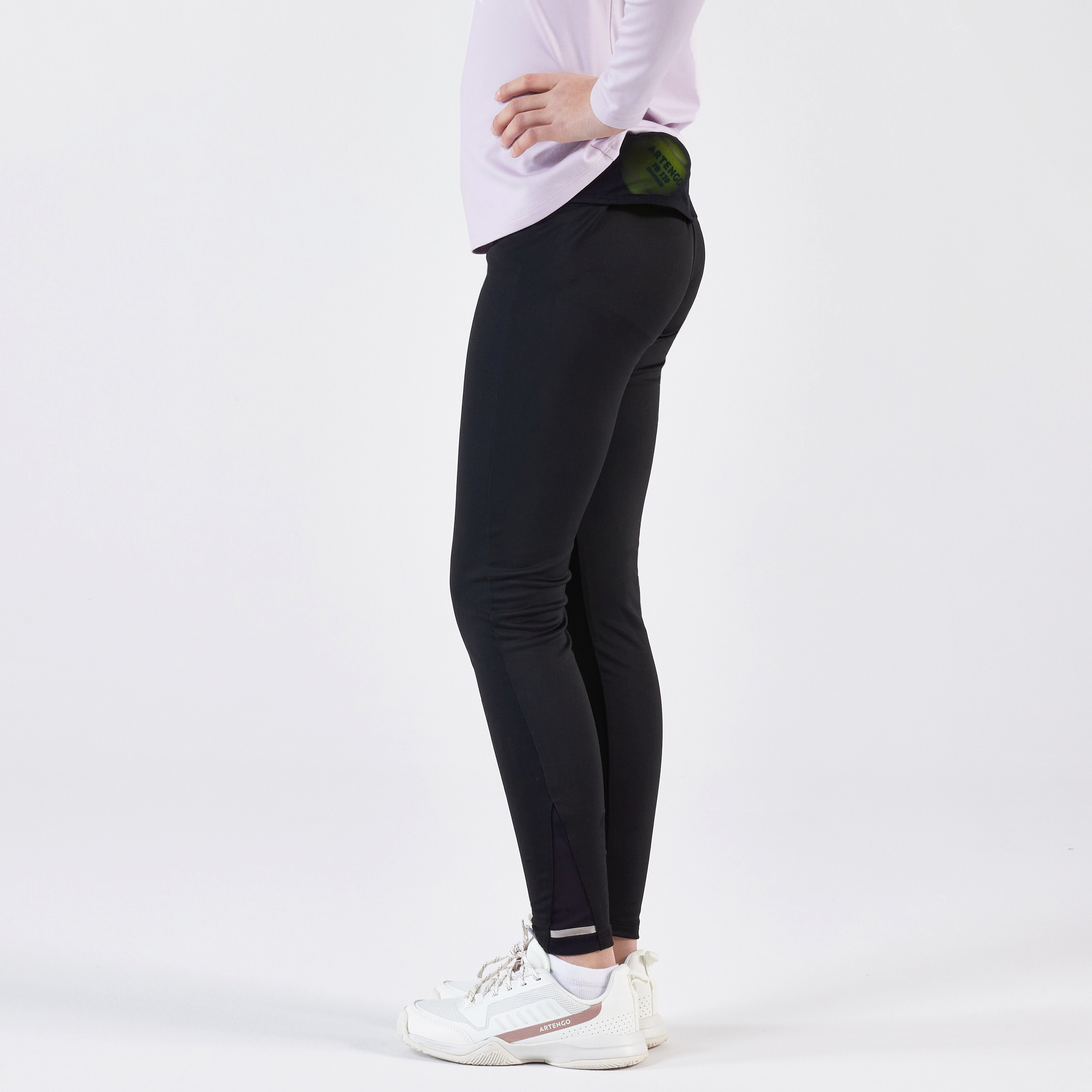 Legging de tennis fille - leg500 noir - Tennis - Artengo- Clubs - Entreprises - Collectivités - Associations