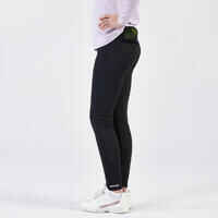 Girls' Tennis Leggings LEG500 - Black