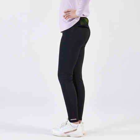 Girls' Tennis Leggings LEG500 - Black