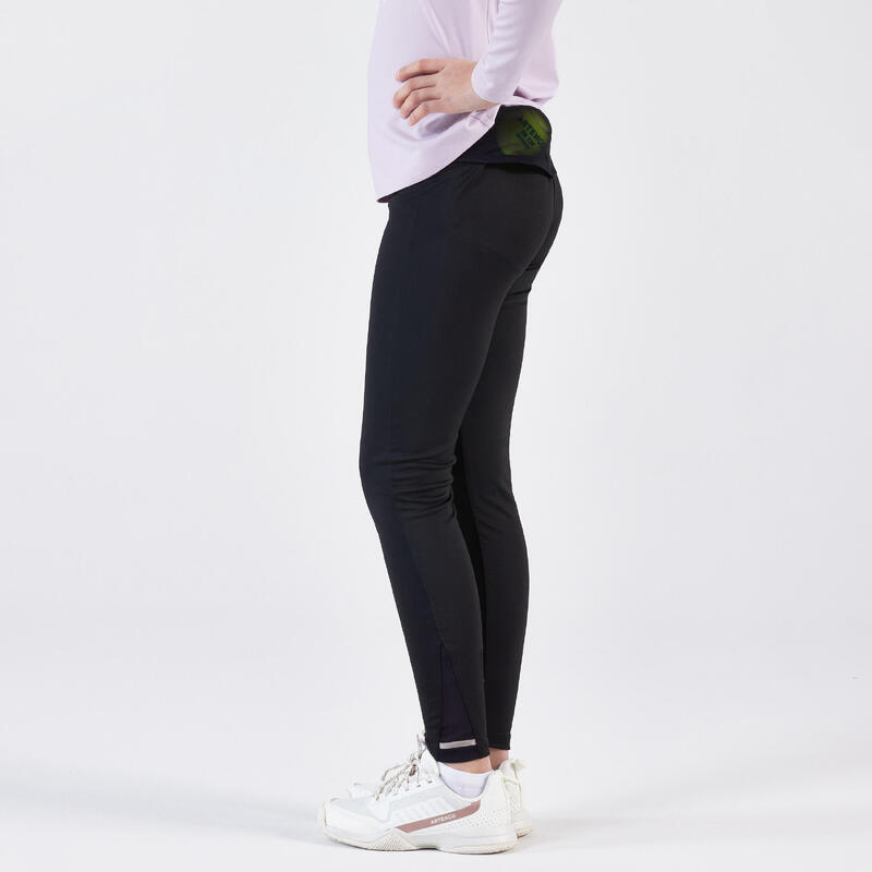 Legging de tennis fille - LEG500 noir