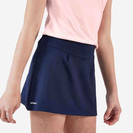 Girls' Tennis Skirt TSK100 - Navy Blue