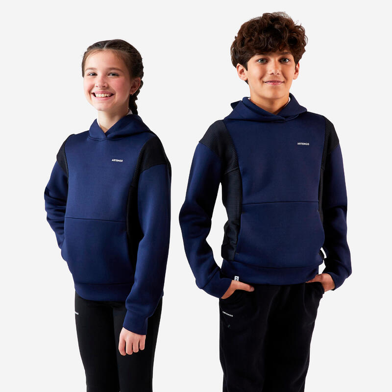 SWEATSHIRT DE TÉNIS COM CAPUZ DRY CRIANÇA - AZUL