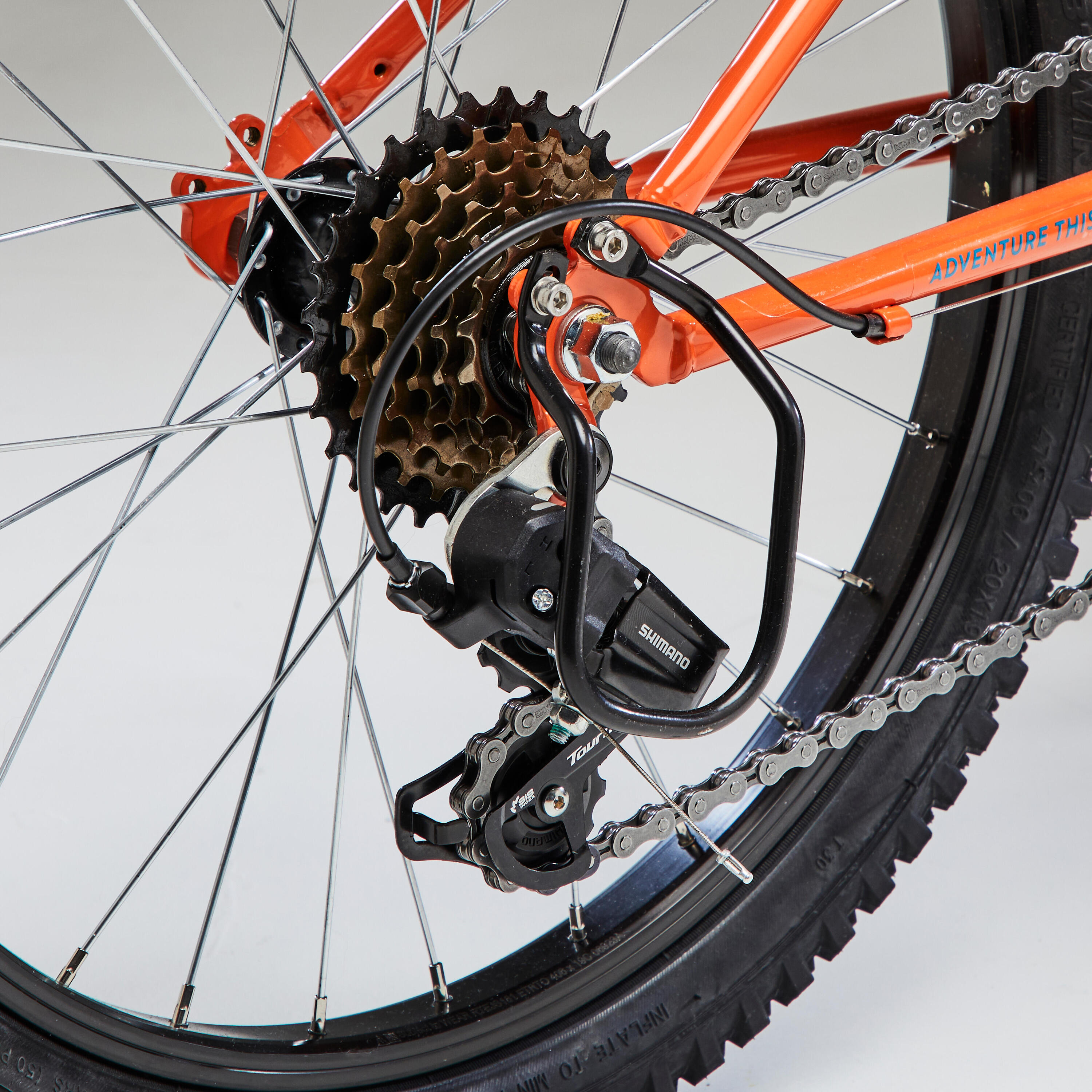 Bicicleta niños 20 Pulgadas MTB 6-9 Años EXPL 500 naranja 4/15