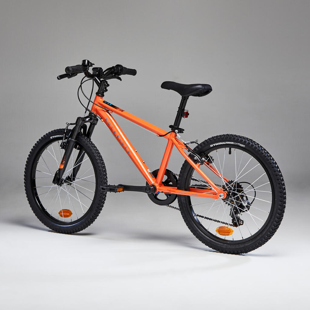 Παιδικό ποδήλατο βουνού Explore 500 20-ιντσών για ηλικίες 6-9 ετών - Πορτοκαλί