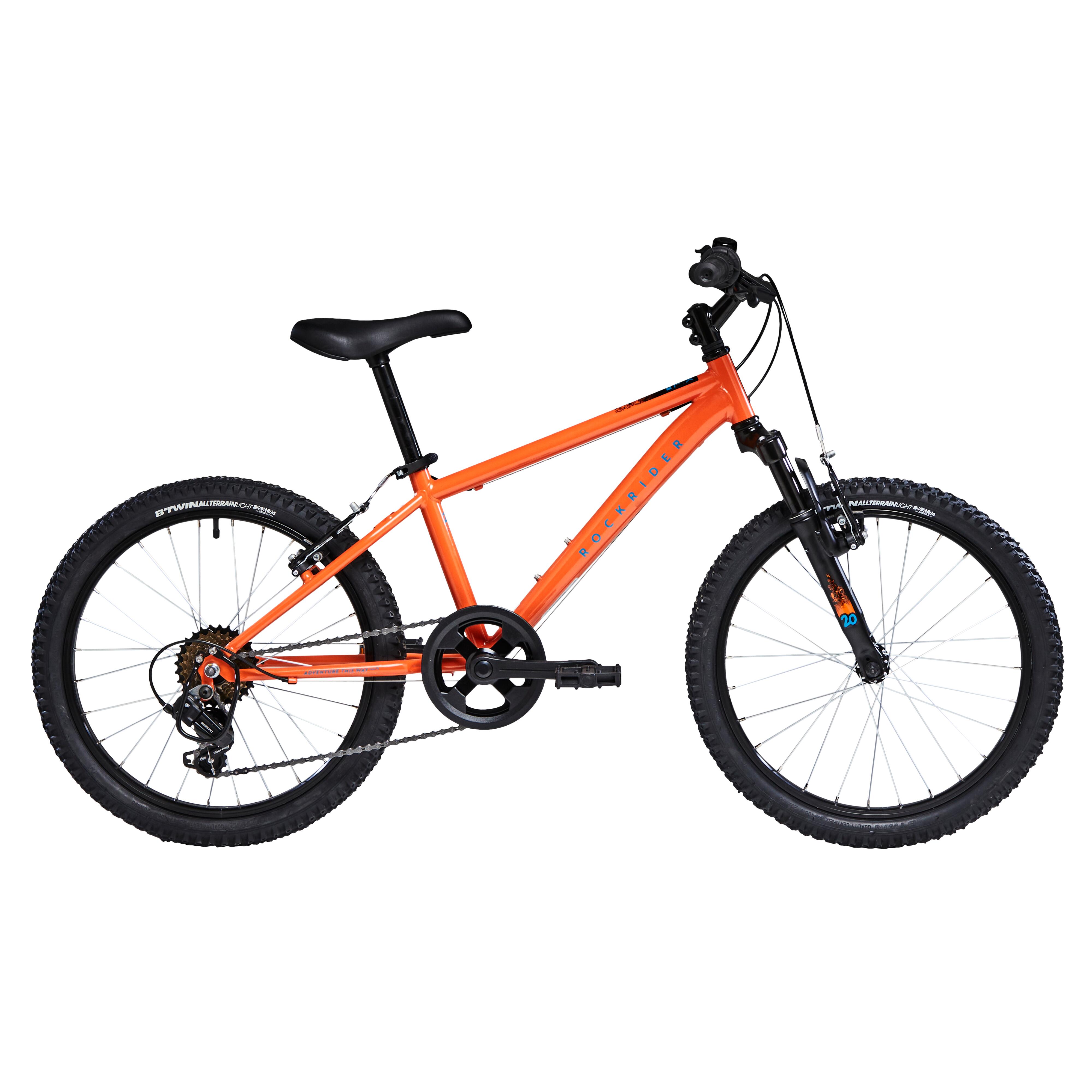 Bicicletă MTB Rockrider ST500 20″ Portocaliu Copii 6-9 ani 20" imagine 2022