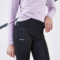 Girls' Tennis Leggings LEG500 - Black