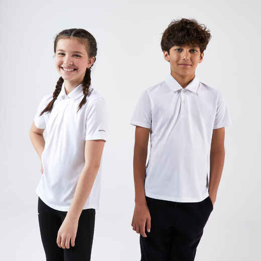 
      Kids' Tennis Polo TPO100 - White
  