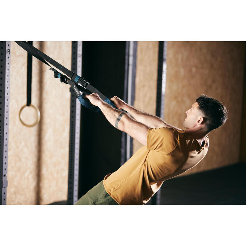 Correias de Suspensão de Musculação e Cross Training Preto e Azul