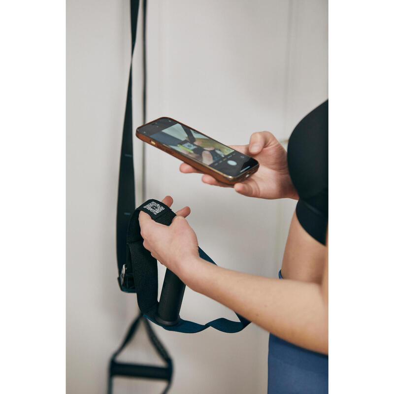 Correias de Suspensão de Musculação e Cross Training Preto e Azul