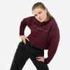 Tanz-Sweatshirt Urban Dance Damen Crop Top - lila