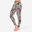 Legging taille haute danse Fille - rose imprimé léopard