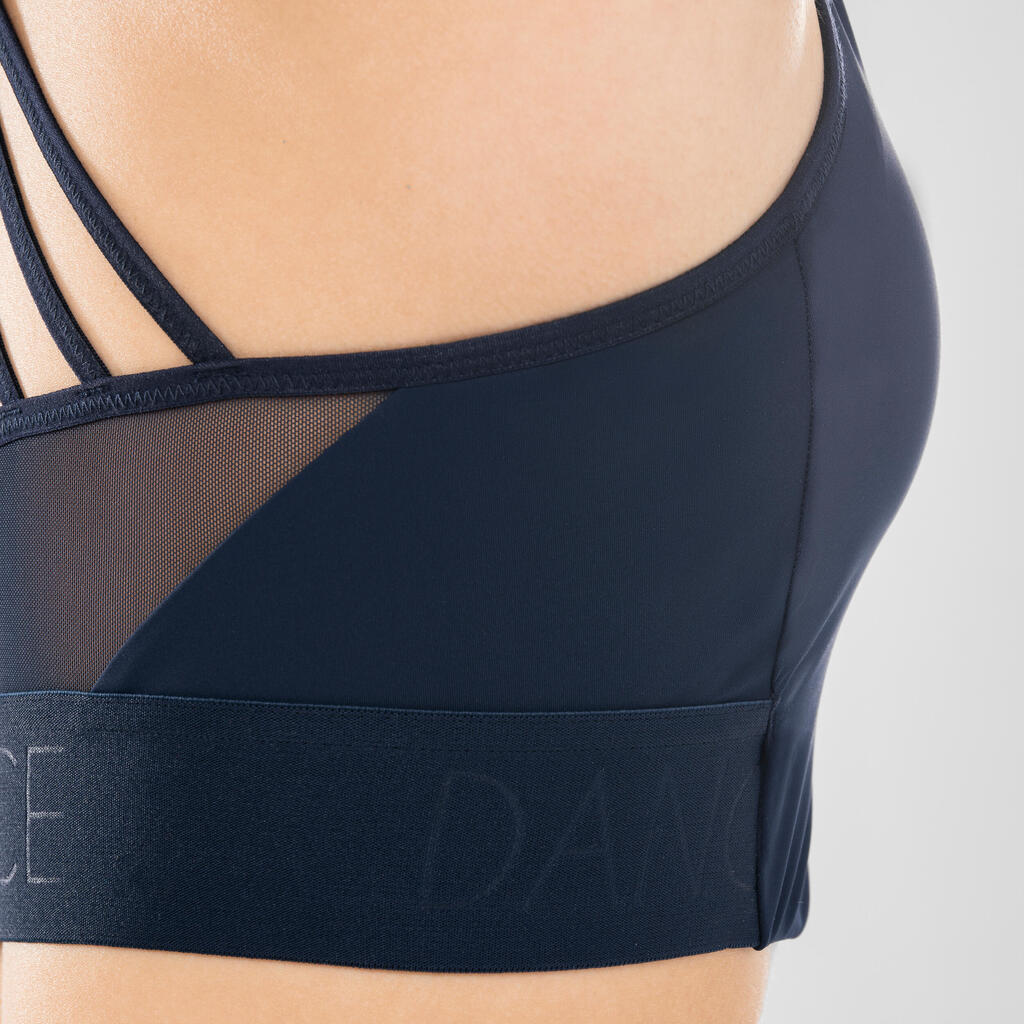 Tanz-Bustier Modern Dance dünne Träger herausnehmbare Pads Damen - rosa 