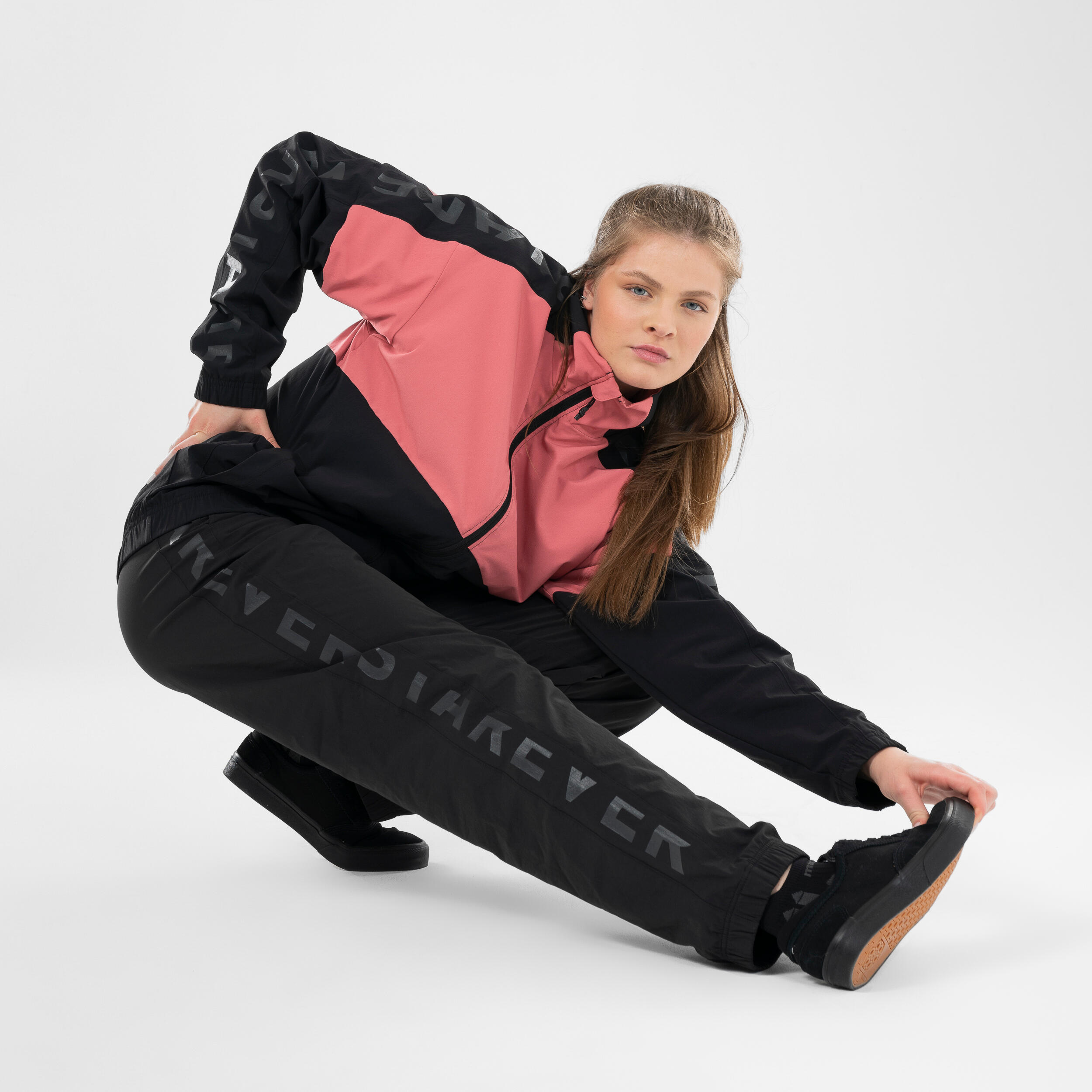 Men's/Women's Breakdancing & Hip Hop Bottoms - Black 4/8
