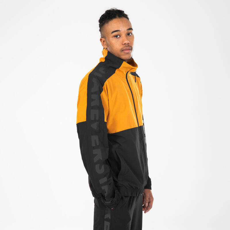 Trainingsjacke Unisex Urban Dance - schwarz/gelb 