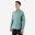 Men's Half-Zip Long-Sleeved Thermal Tennis Sweatshirt - Verdigris