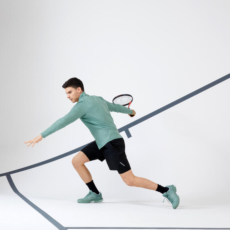 2'si 1 Arada Tenis Şortu - Siyah - TSH Thermic