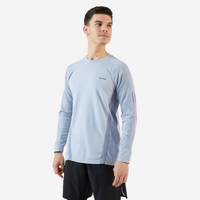 T-shirt tennis manches longues homme - Thermic Gris Clair