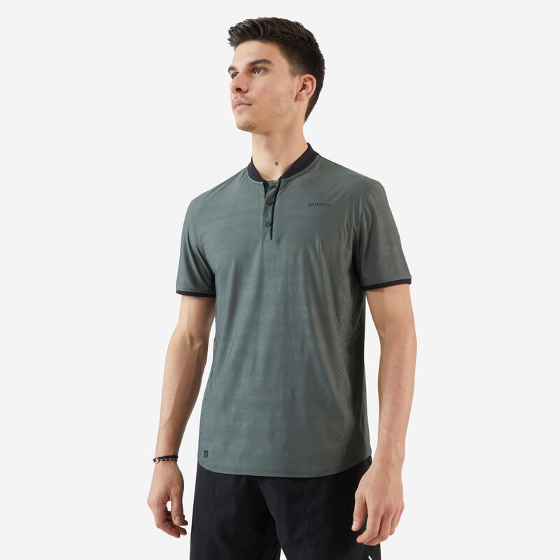 Pánské tenisové tričko s krátkými rukávy TTS Dry+ khaki