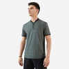 Vīriešu īspiedurkņu tenisa T krekls “TTS Dry+”, haki, pelēks