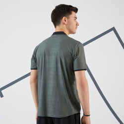 Men's Short-Sleeved Tennis T-Shirt TTS DRY+ - Khaki Grey