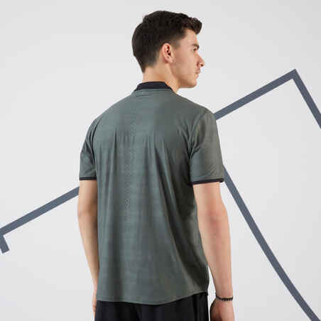Vyriški trumparankoviai teniso marškinėliai „TTS Dry+“, chaki, pilki