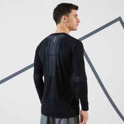 Men's Tennis Long-Sleeved Top Thermic - Black