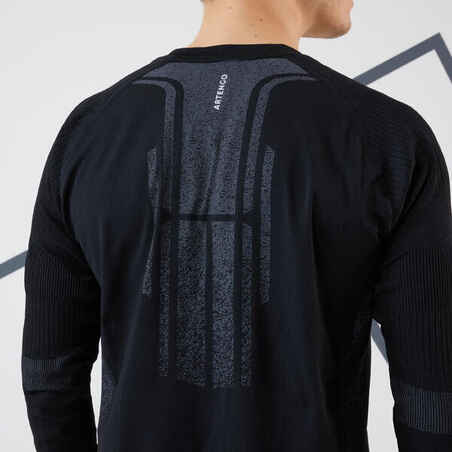 Men's Tennis Long-Sleeved Top Thermic - Black