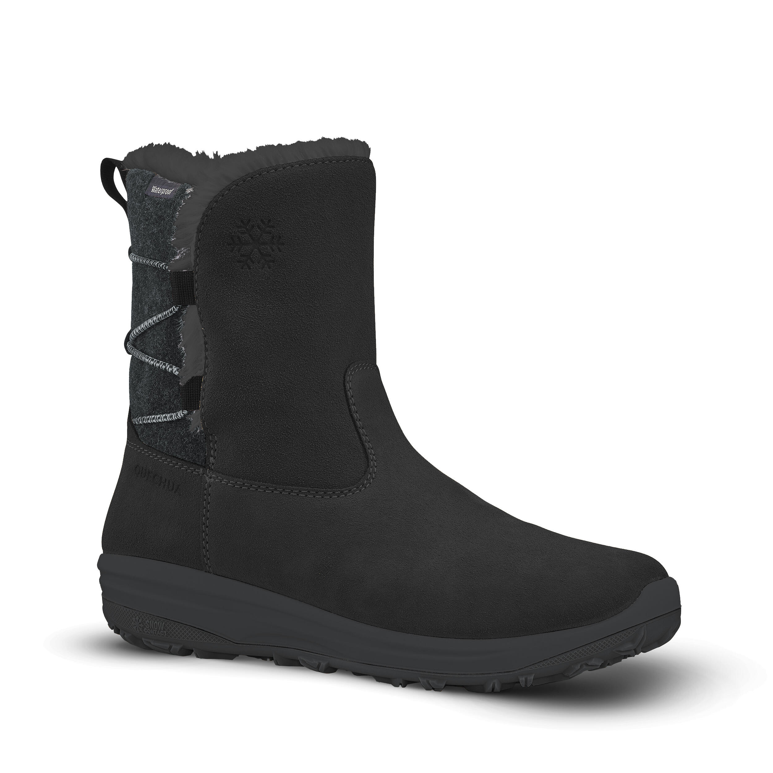 Botas de nieve y apreski impermeables de piel Mujer Quechua SH500 7/7