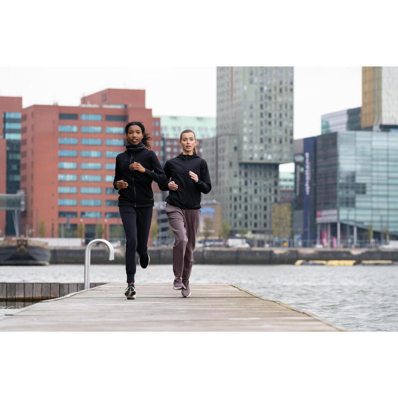 Laufjacke Damen winddicht - Run 100 schwarz 