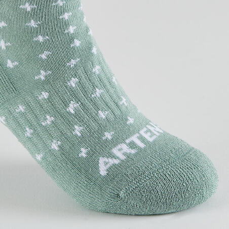 Шкарпетки дитячі RS 300 високі 4 пари сірі/зелені/з візерунком