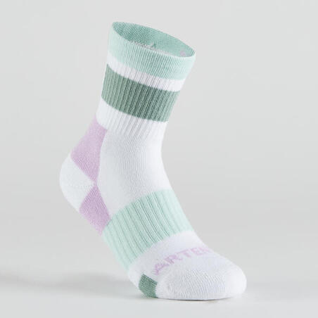 Шкарпетки дитячі RS 300 високі 4 пари сірі/зелені/з візерунком