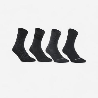 Calze lunghe adulto RS 300 verde militare-nero con motivi x4
