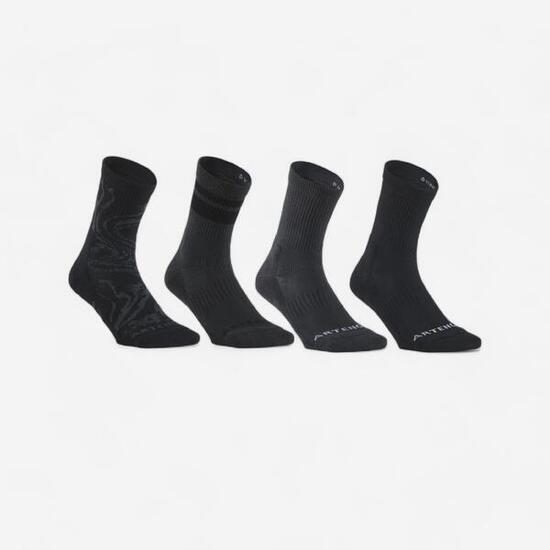 Calze lunghe adulto RS 300 nero-bianco x4