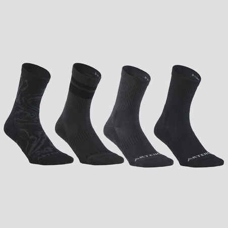 Sive in črne visoke nogavice RS300 za odrasle
