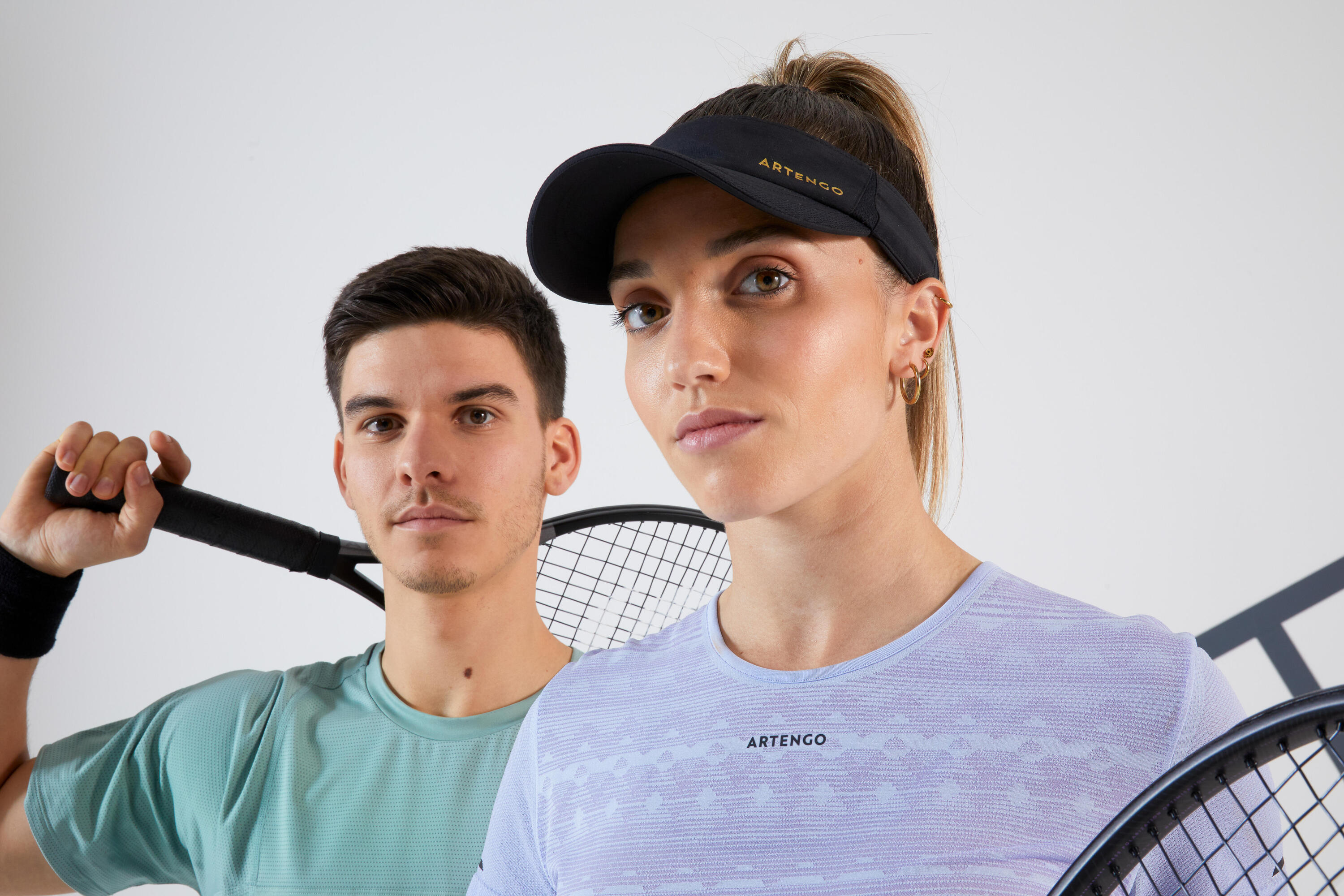 Visier Tennis Artengo TV 100 schwarz T56 7/9
