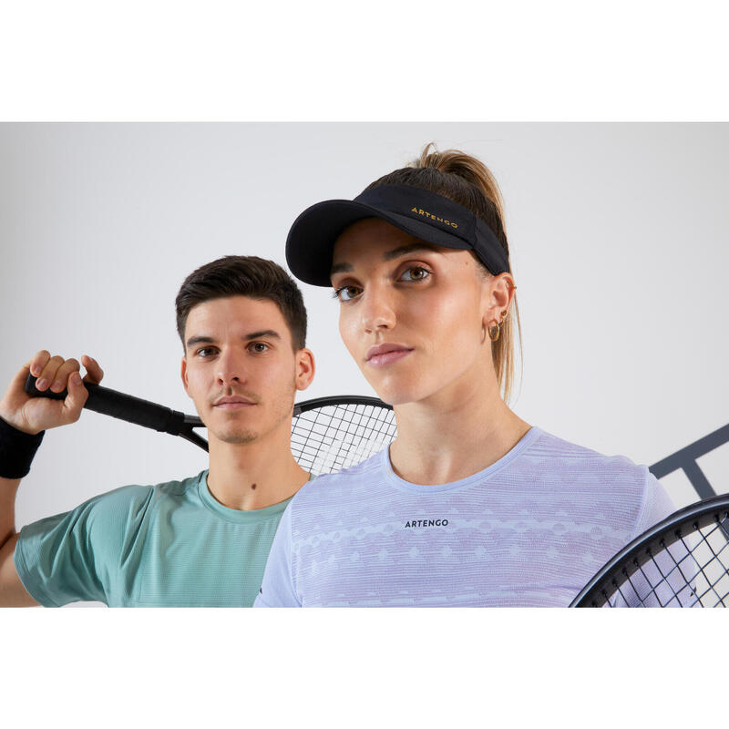 網球遮陽帽TV 100（56 cm）- 黑色