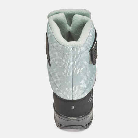 Παιδικά ζεστά αδιάβροχα μποτάκια SH100 με Velcro για πεζοπορία στο χιόνι - Μέγεθος 23.5- 38.5