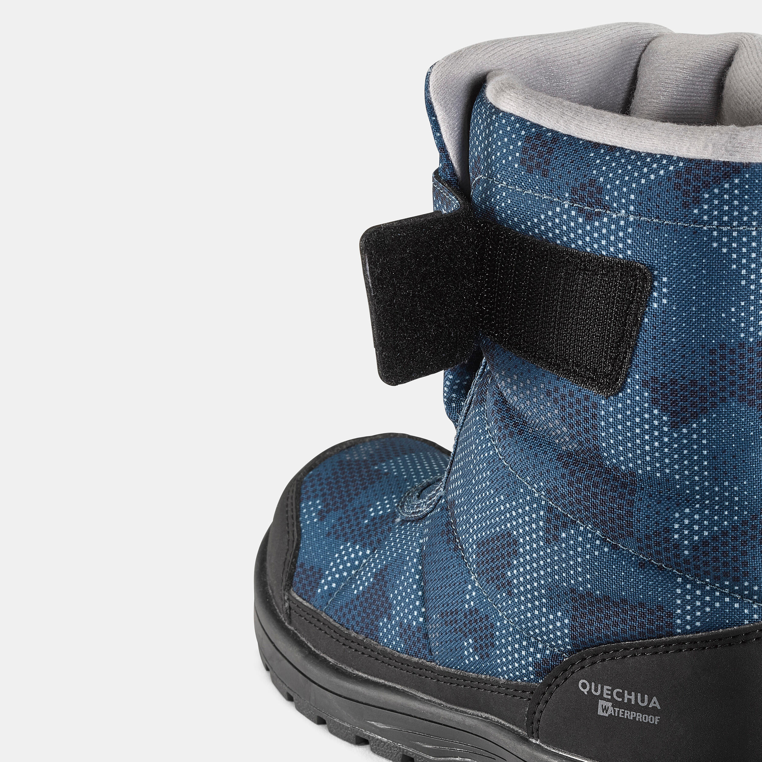 Botas de nieve y apreski impermeables con velcro Niños 24-38 Quechua SH100 4/7