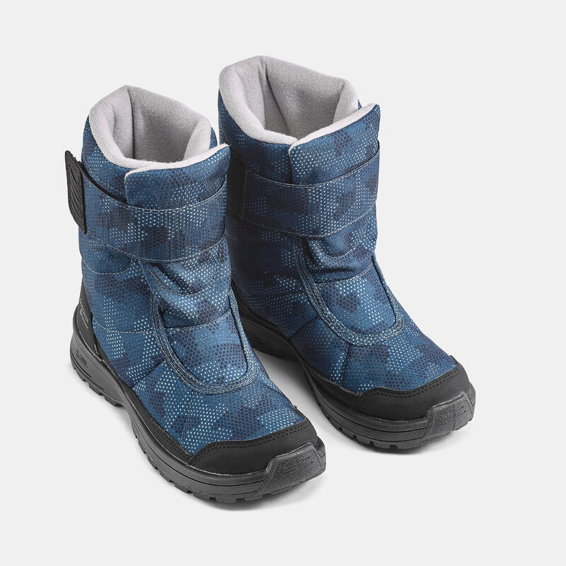 Kids’ warm waterproof snow hiking boots SH100 - Velcro Size 7 - 5.5 