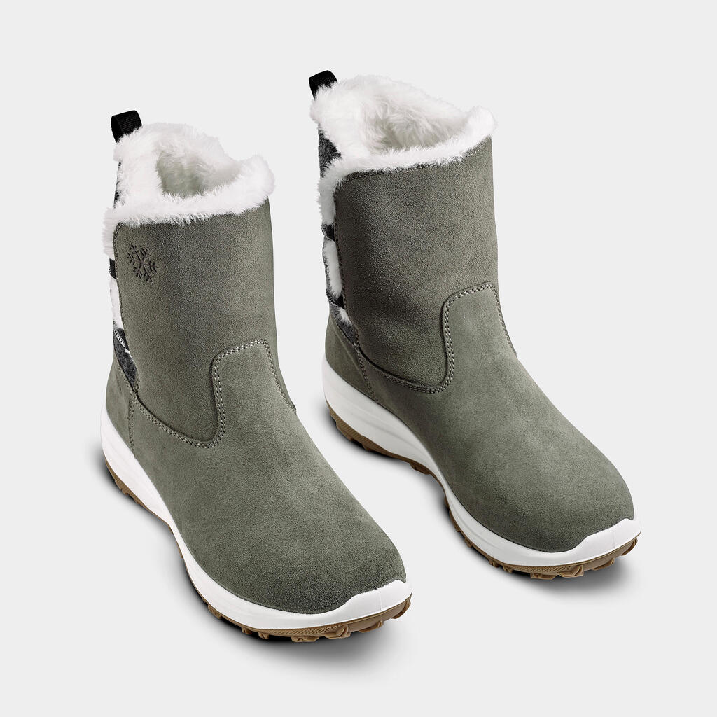 Moteriški šilti neperšlampami odiniai sniego žygių batai „SH500“ 