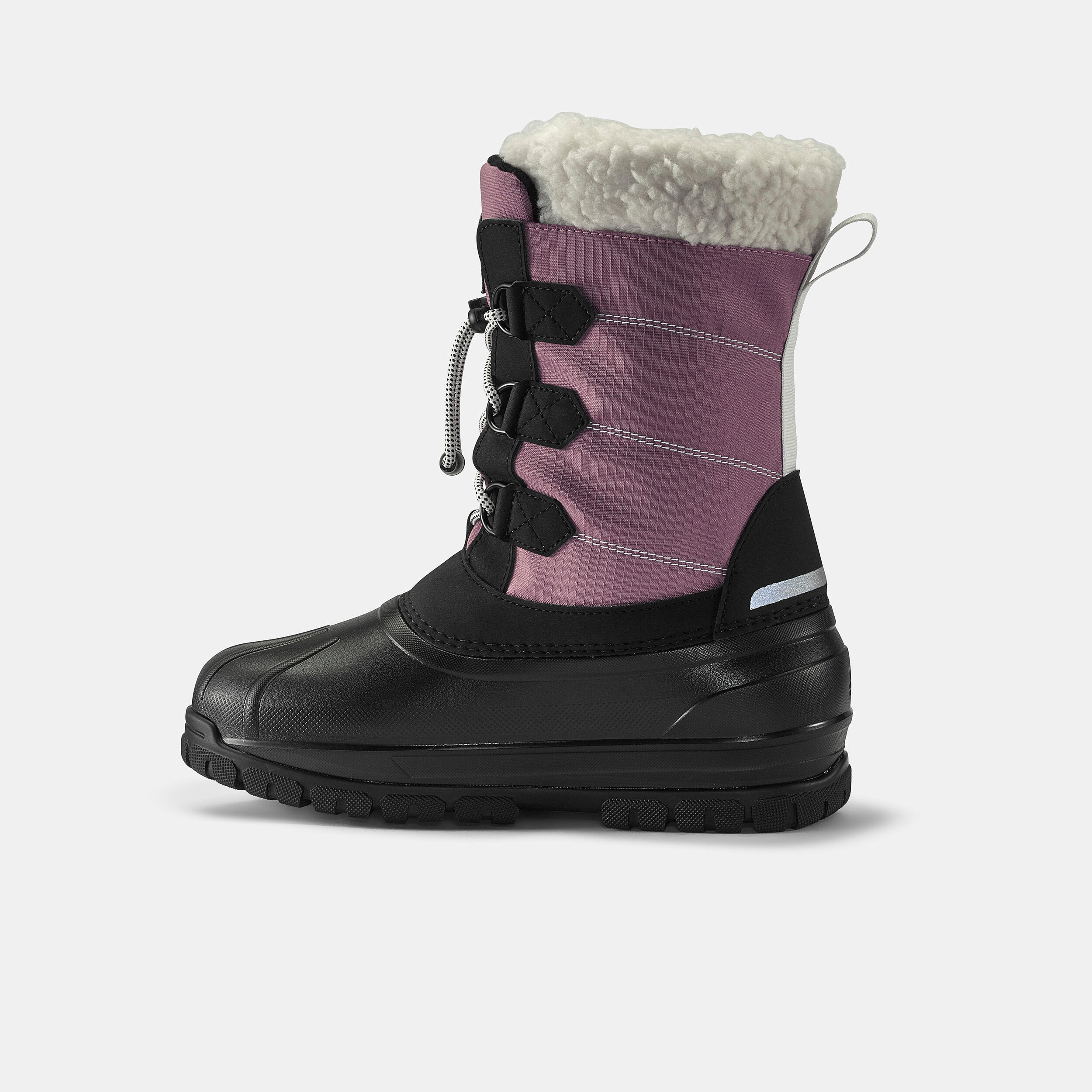 KIDS' WARM AND WATERPROOF HIKING SNOW BOOTS - SH900  - SIZE 11.5 TO 5.5 3/7